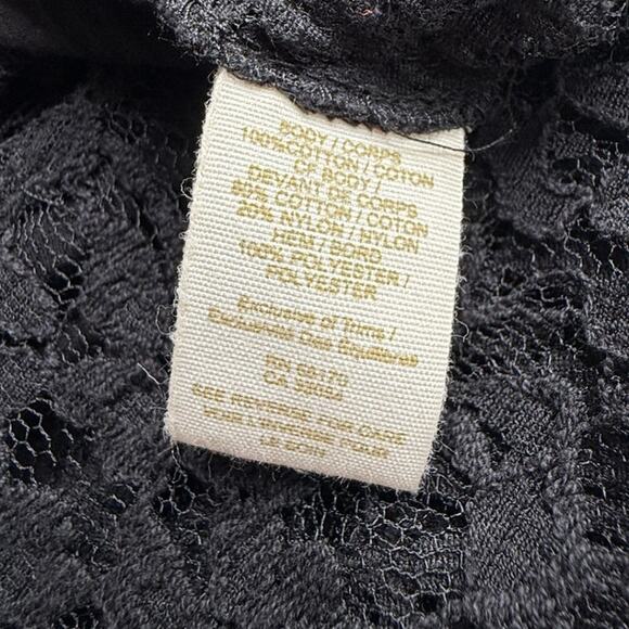 Free People Windows of Lace Black Fringe Sheer Top - Picture 5 of 7